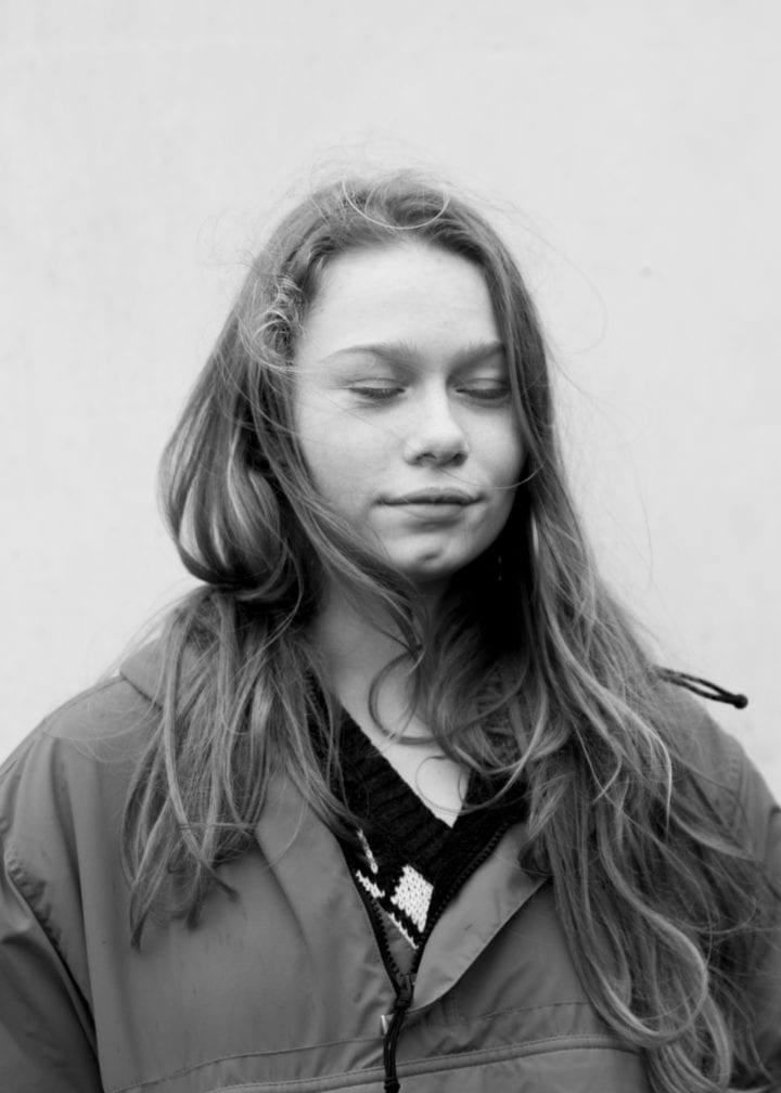Black and white Portrait of Teenager by Marie Haefner